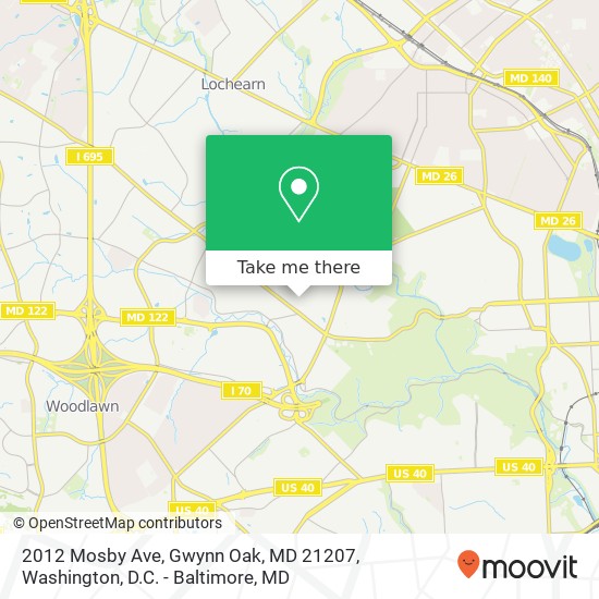 2012 Mosby Ave, Gwynn Oak, MD 21207 map