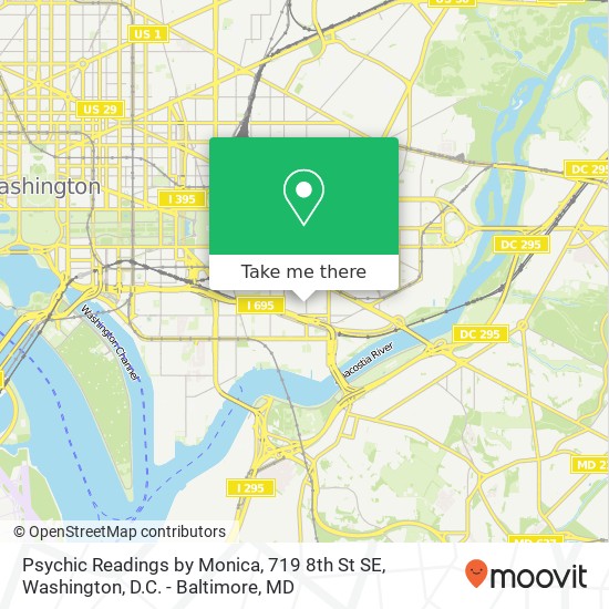 Mapa de Psychic Readings by Monica, 719 8th St SE