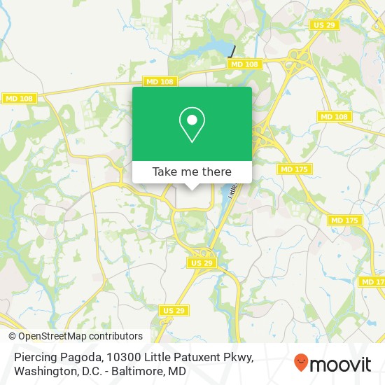 Piercing Pagoda, 10300 Little Patuxent Pkwy map
