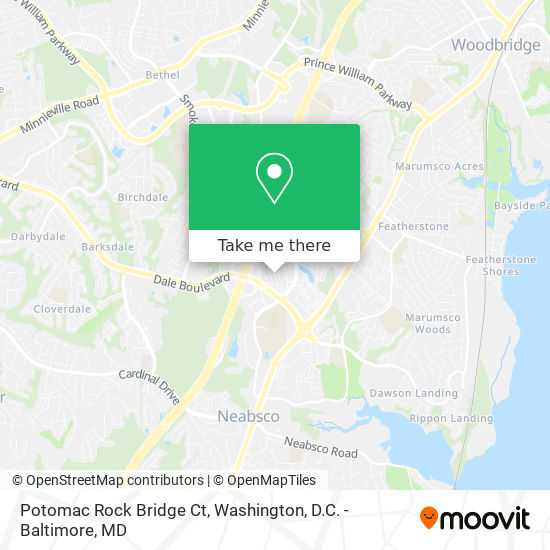 Mapa de Potomac Rock Bridge Ct