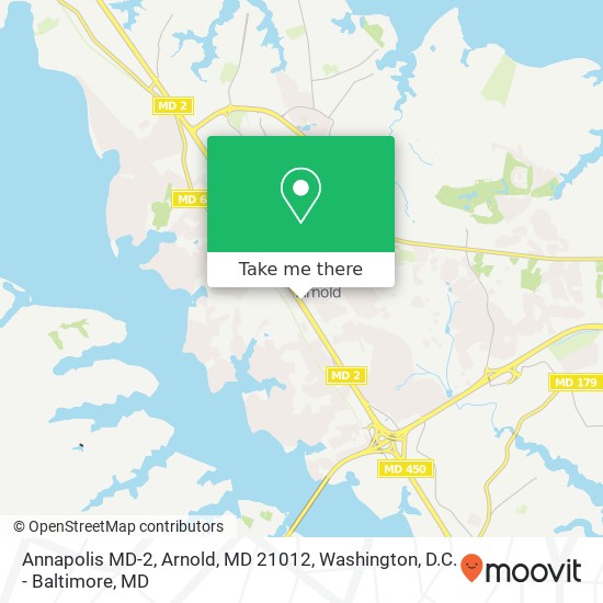 Annapolis MD-2, Arnold, MD 21012 map