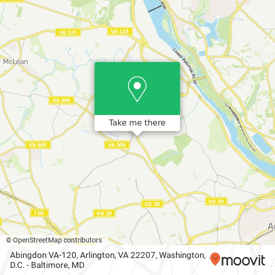 Abingdon VA-120, Arlington, VA 22207 map