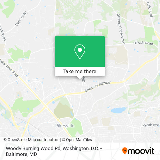 Woodv Burning Wood Rd map