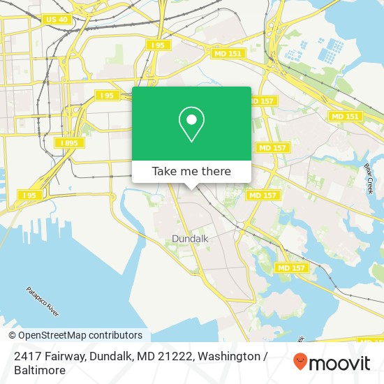 2417 Fairway, Dundalk, MD 21222 map