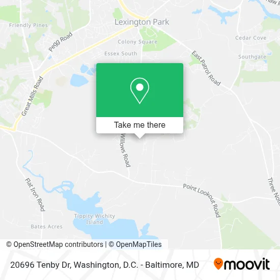 20696 Tenby Dr, Lexington Park, MD 20653 map