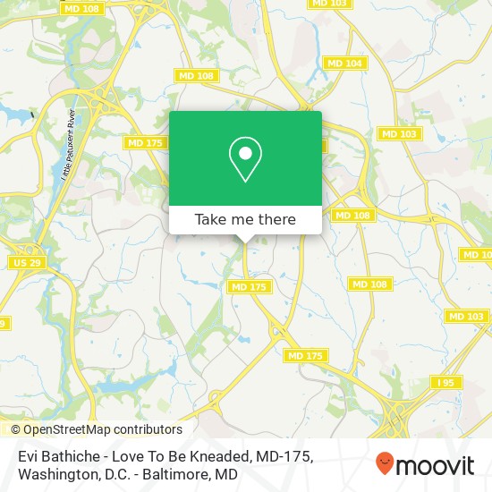 Evi Bathiche - Love To Be Kneaded, MD-175 map