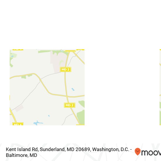 Mapa de Kent Island Rd, Sunderland, MD 20689