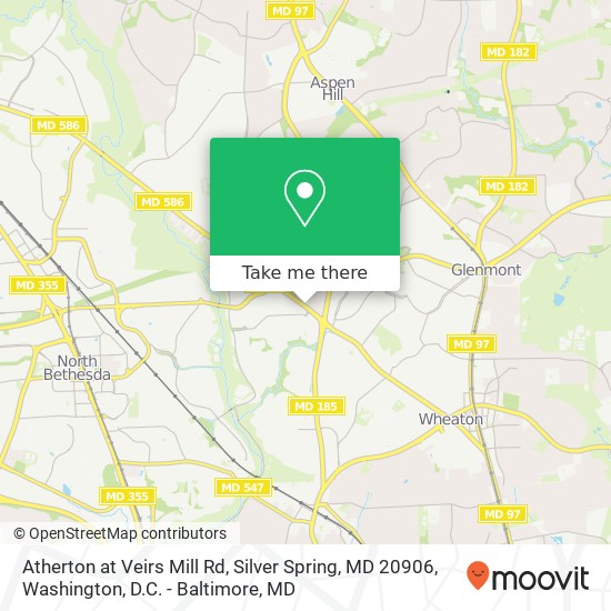Atherton at Veirs Mill Rd, Silver Spring, MD 20906 map