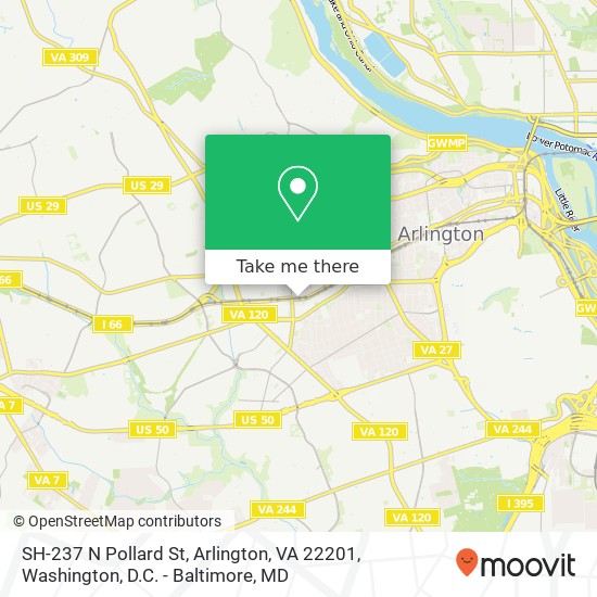 SH-237 N Pollard St, Arlington, VA 22201 map