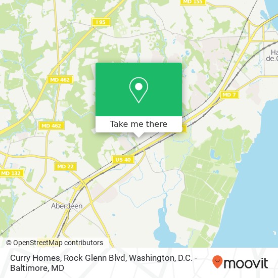 Mapa de Curry Homes, Rock Glenn Blvd
