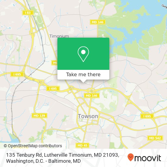 135 Tenbury Rd, Lutherville Timonium, MD 21093 map