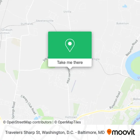 Travelers Sharp St map