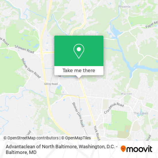 Advantaclean of North Baltimore map