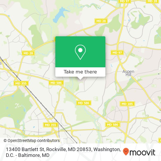 13400 Bartlett St, Rockville, MD 20853 map