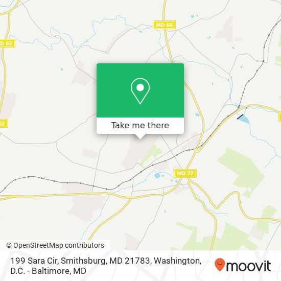 Mapa de 199 Sara Cir, Smithsburg, MD 21783