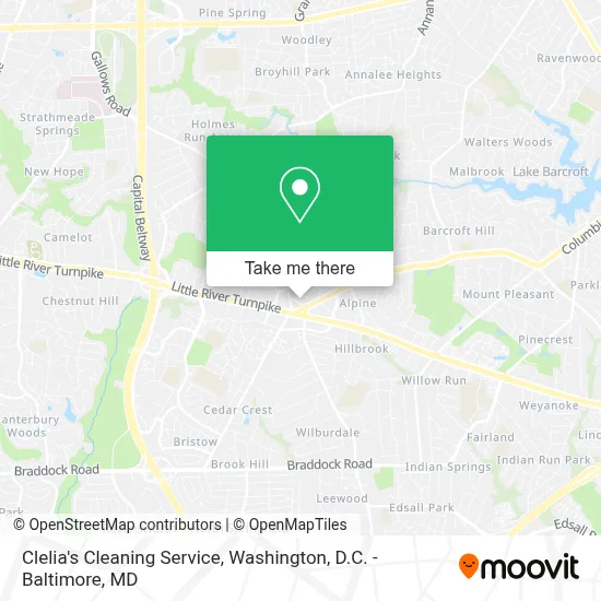 Clelia's Cleaning Service map
