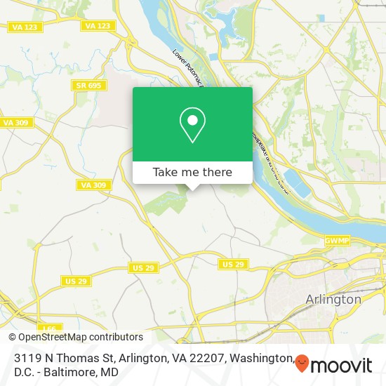 3119 N Thomas St, Arlington, VA 22207 map