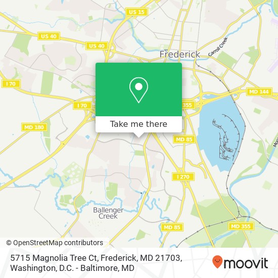 5715 Magnolia Tree Ct, Frederick, MD 21703 map