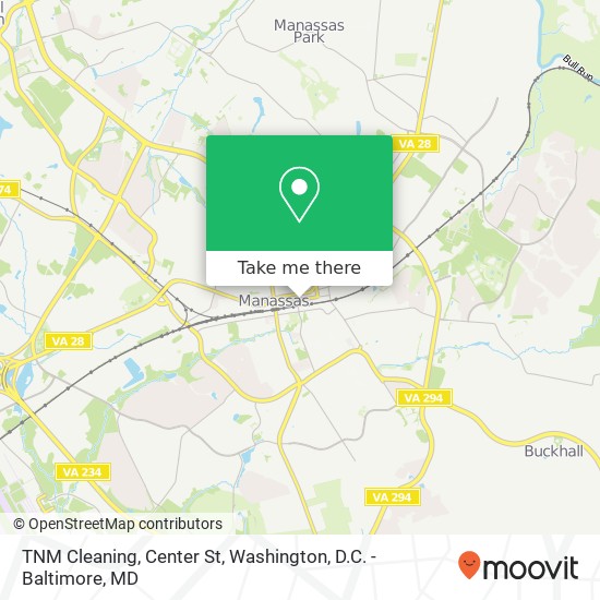 Mapa de TNM Cleaning, Center St