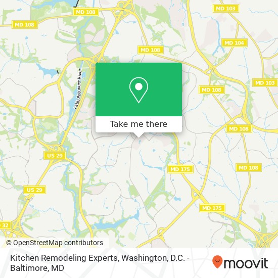 Kitchen Remodeling Experts map