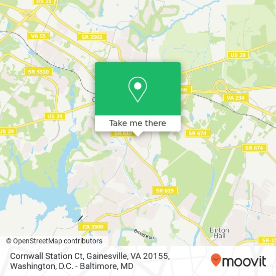 Cornwall Station Ct, Gainesville, VA 20155 map