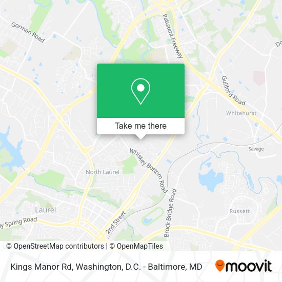 Kings Manor Rd map