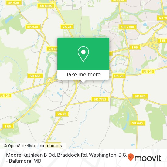 Mapa de Moore Kathleen B Od, Braddock Rd
