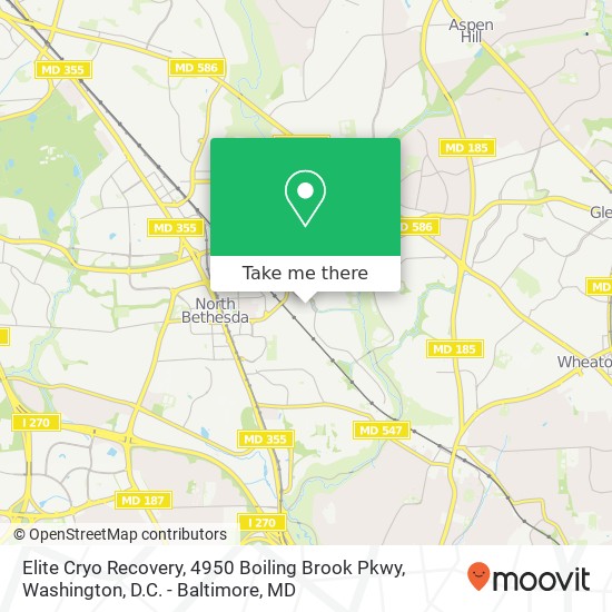 Elite Cryo Recovery, 4950 Boiling Brook Pkwy map