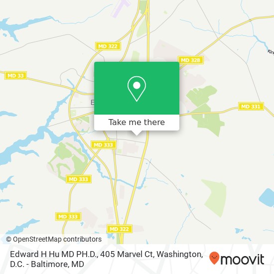 Mapa de Edward H Hu MD PH.D., 405 Marvel Ct