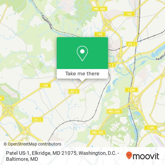 Patel US-1, Elkridge, MD 21075 map