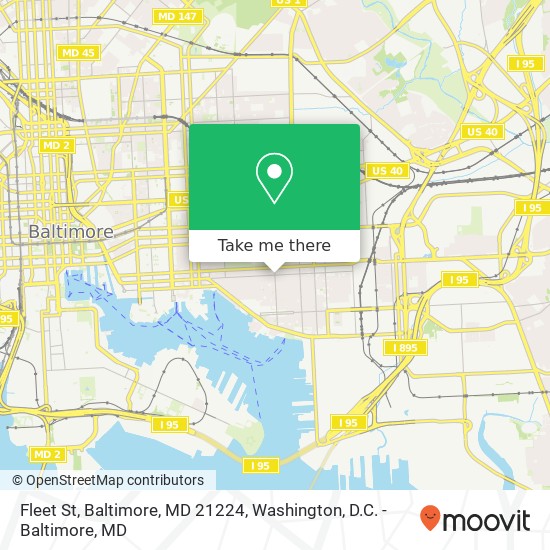 Fleet St, Baltimore, MD 21224 map