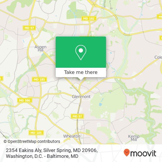 2354 Eakins Aly, Silver Spring, MD 20906 map