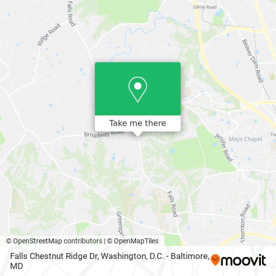 Mapa de Falls Chestnut Ridge Dr