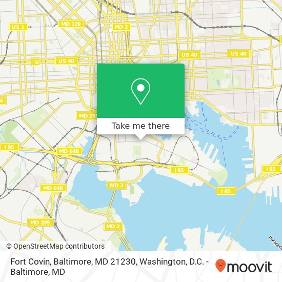 Mapa de Fort Covin, Baltimore, MD 21230