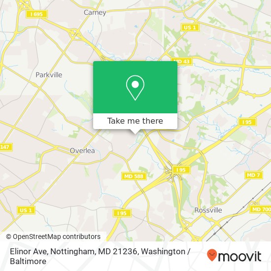 Elinor Ave, Nottingham, MD 21236 map