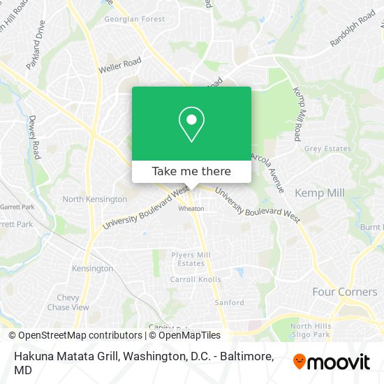 Hakuna Matata Grill map