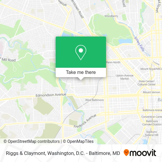 Riggs & Claymont map