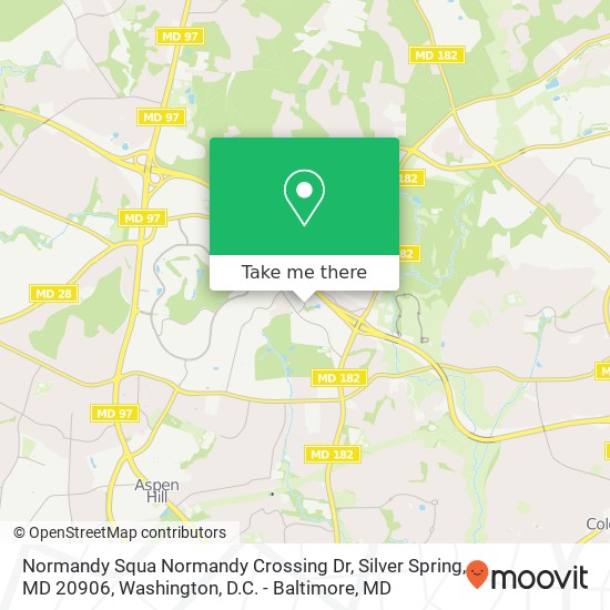 Mapa de Normandy Squa Normandy Crossing Dr, Silver Spring, MD 20906
