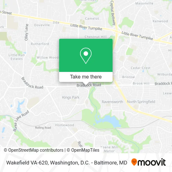 Wakefield VA-620 map