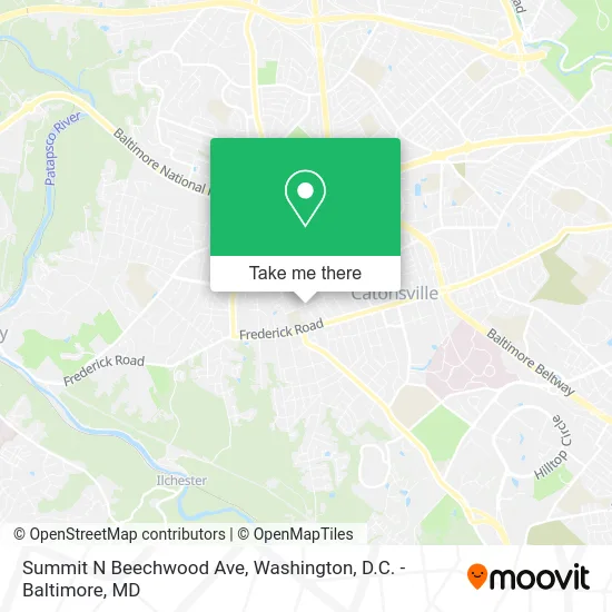 Summit N Beechwood Ave map