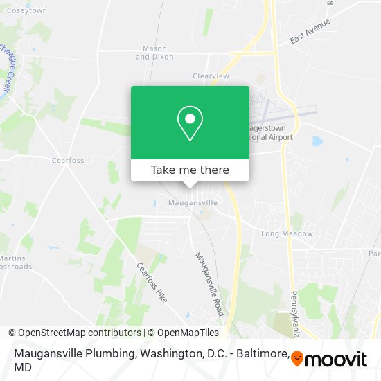 Maugansville Plumbing map