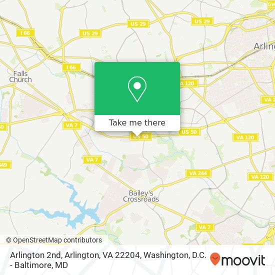 Arlington 2nd, Arlington, VA 22204 map