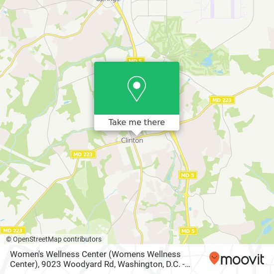 Mapa de Women's Wellness Center (Womens Wellness Center), 9023 Woodyard Rd