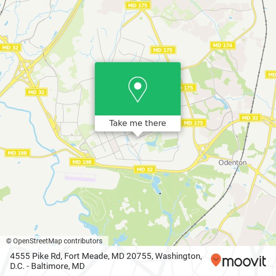 Mapa de 4555 Pike Rd, Fort Meade, MD 20755
