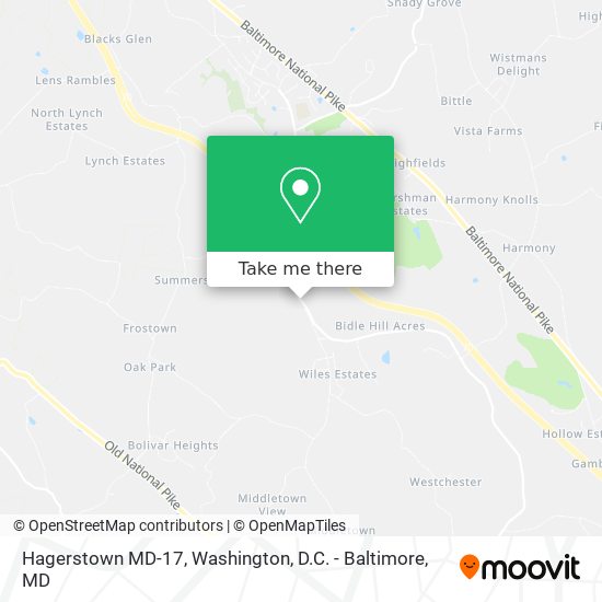 Hagerstown MD-17 map