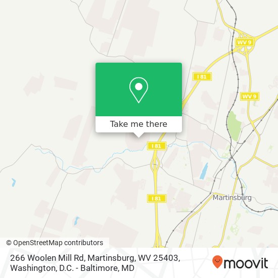 266 Woolen Mill Rd, Martinsburg, WV 25403 map