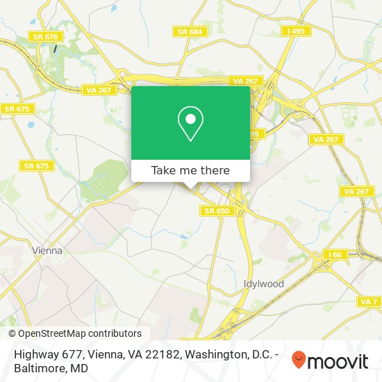 Mapa de Highway 677, Vienna, VA 22182