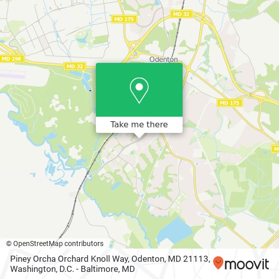Piney Orcha Orchard Knoll Way, Odenton, MD 21113 map