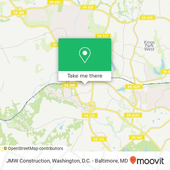 Mapa de JMW Construction