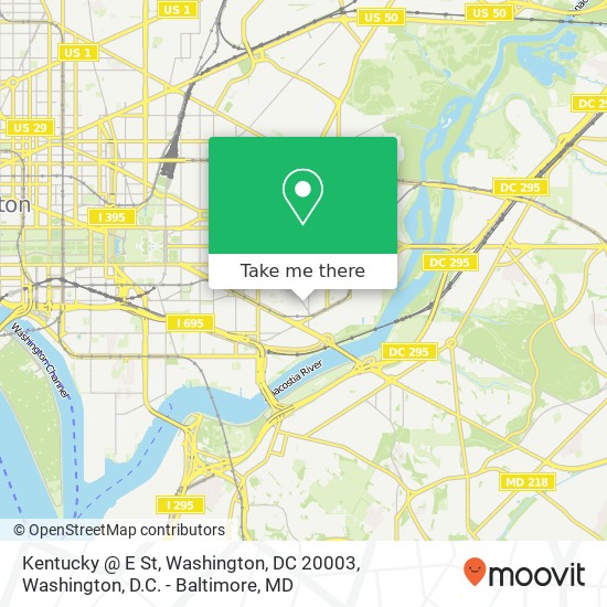 Kentucky @ E St, Washington, DC 20003 map